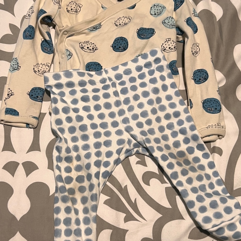 Tea Collection Baby Outfit in Cream